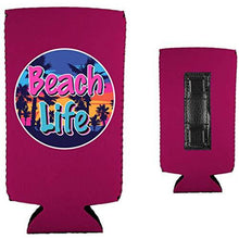 Load image into Gallery viewer, Beach Life Magnetic Slim Can Coolie
