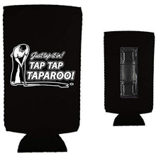 Load image into Gallery viewer, Just Tap It In! Tap Tap Taparoo! Golf Magnetic Slim Can Coolie