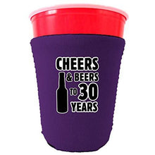 Load image into Gallery viewer, Cheers & Beers to 30 Years Party Cup Coolie