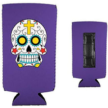 Load image into Gallery viewer, Sugar Skull Magnetic Slim Can Coolie