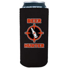 Load image into Gallery viewer, 16oz can koozie with beer hunter funny design
