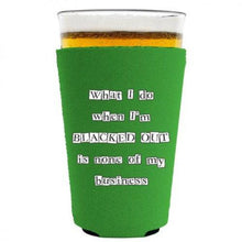 Load image into Gallery viewer, Blacked Out Pint Glass Coolie