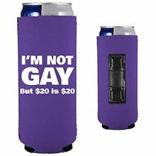 Load image into Gallery viewer, I'm Not Gay Magnetic Slim Can Coolie