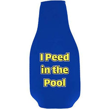 Load image into Gallery viewer, I Peed in the Pool Beer Bottle Coolie With Opener