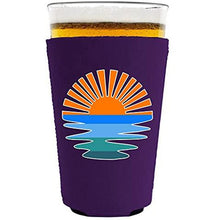 Load image into Gallery viewer, Retro Sunset Pint Glass Coolie
