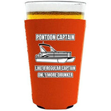 Load image into Gallery viewer, Pontoon Captain Neoprene Pint Glass Coolie
