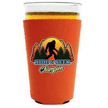 Load image into Gallery viewer, Bigfoot Hide & Seek Champion Pint Glass Coolie