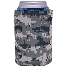 Load image into Gallery viewer, can koozie with digital camo pattern printed all over