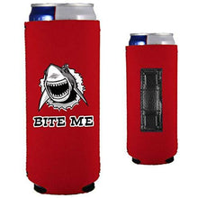 Load image into Gallery viewer, Bite Me Shark Magnetic Slim Can Coolie