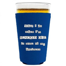 Load image into Gallery viewer, Blacked Out Pint Glass Coolie