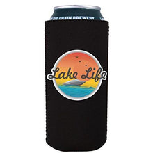 Load image into Gallery viewer, 16 oz can koozie with lake life design