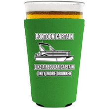 Load image into Gallery viewer, Pontoon Captain Neoprene Pint Glass Coolie