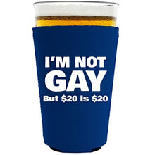 Load image into Gallery viewer, I'm Not Gay Pint Glass Coolie