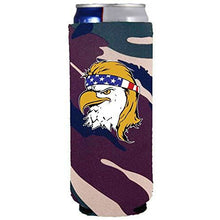 Load image into Gallery viewer, Bald Eagle Mullet Slim Can Coolie