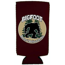 Load image into Gallery viewer, Bigfoot Doesn't Believe In You Slim 12 oz Can Coolie