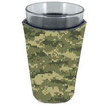 Load image into Gallery viewer, Digital Camouflage Pattern Pint Glass Coolie