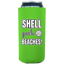 Load image into Gallery viewer, Shell Yeah Beaches 16 oz. Can Coolie