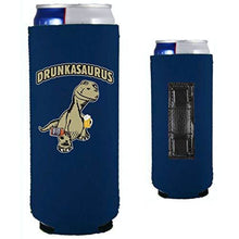 Load image into Gallery viewer, Drunkasaurus Slim Magnetic Can Coolie