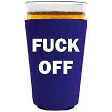 Load image into Gallery viewer, Fuck Off Pint Glass Coolie