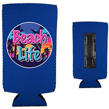Load image into Gallery viewer, Beach Life Magnetic Slim Can Coolie