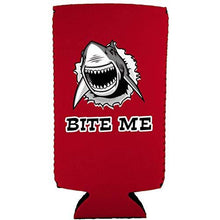 Load image into Gallery viewer, Bite Me Shark 12 oz Can Coolie