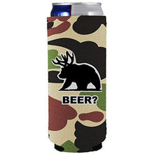 Load image into Gallery viewer, Beer Bear Slim Can Coolie