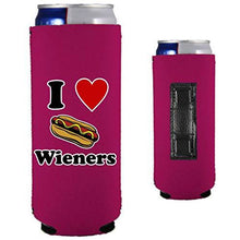 Load image into Gallery viewer, I Love Wieners Magnetic Slim Can Coolie