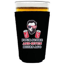 Load image into Gallery viewer, Four Score and Seven Beers Ago Pint Glass Coolie
