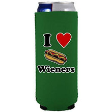 Load image into Gallery viewer, I Love Wieners Slim 12 oz Can Coolie