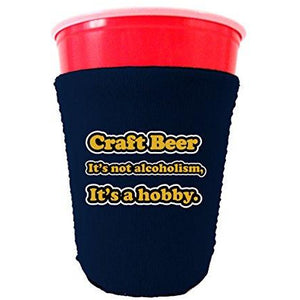Craft Beer Alcoholism Party Cup Coolie