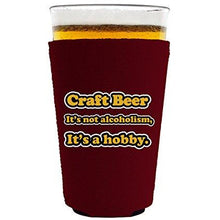 Load image into Gallery viewer, pint glass koozie with craft beer design
