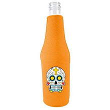 Load image into Gallery viewer, Sugar Skull Beer Bottle Coolie