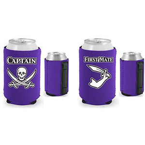 Captain and First Mate Magnetic Can Coolie Set