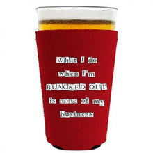 Load image into Gallery viewer, Blacked Out Pint Glass Coolie