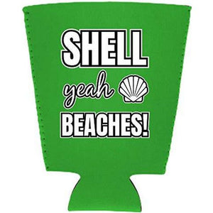 Shell Yeah Beaches Pint Glass Coolie