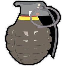 Load image into Gallery viewer, vinyl sticker with grenade design