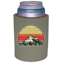 Load image into Gallery viewer, Retro Mountains Thick Foam Can Coolie
