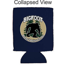Load image into Gallery viewer, Bigfoot Doesn't Believe In You Neoprene Collapsible Can Coolie