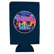 Load image into Gallery viewer, Beach Life 16 oz Can Coolie