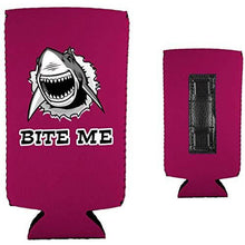Load image into Gallery viewer, Bite Me Shark Magnetic Slim Can Coolie