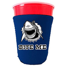 Load image into Gallery viewer, Bite Me Shark Party Cup Coolie