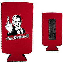 Load image into Gallery viewer, I'm Retired Magnetic Slim Can Coolie