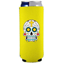 Load image into Gallery viewer, Sugar Skull Slim Can Coolie