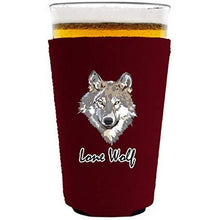 Load image into Gallery viewer, Lone Wolf Pint Glass Coolie
