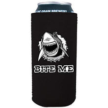 Load image into Gallery viewer, Bite Me Shark 16 oz Can Coolie