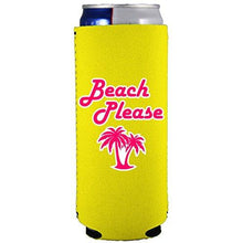 Load image into Gallery viewer, Beach Please Slim Can Coolie