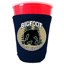 Load image into Gallery viewer, Bigfoot Doesn't Believe In You Party Cup Coolie
