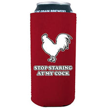 Load image into Gallery viewer, Stop Staring At My Cock 16 oz. Can Coolie