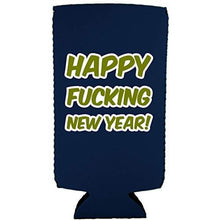 Load image into Gallery viewer, Merry Fucking Christmas Happy Fucking New Year Slim Can Coolies