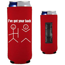 Load image into Gallery viewer, I've Got Your Back Magnetic Slim Can Coolie